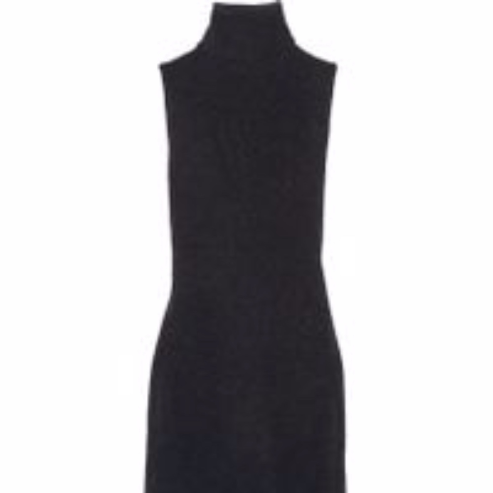 Iris & Ink "Elena"Knitted Turtleneck Sweater Dress